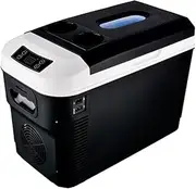 Portable Car Freezer Mini Refrigerator - Small Refrigerator for Car and Home with Display 12V/24V/220V Car Fridge Cooler Warmer,15L