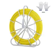 VEVOR Fish Tape Fiberglass, 656 ft, 1/4 inch, Duct Rodder Fishtape Wire Puller,