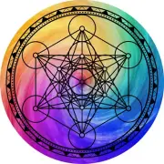 Metatrons Cube Sacred Geometry Grid 5" Metaphysical Reike healing crystal grid