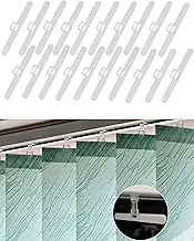 20PCS Blind Slat Top Hangers 127MM / 5INCH Vertical Blind Top Hangers Double Hole Window Slat Holder Vertical Blind Accessories Top Holders Spares (White) (127MM)