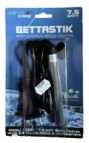 Betta Heater Bettastick 7.5 watt for 2.5 Gal Bowls Aquariums, 7.5 Watts