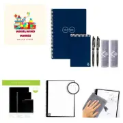 Smart Reusable Notebook Set - Dot-Grid Eco-Friendly Notebook with 2 Pilot Fri...