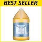 Organic Unscented Pure-Castile Liquid Soap - 1 Gallon for Babies & Sensitive ...