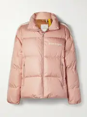 [Moncler Genius] Moncler Genius - + Palm Angels Rodman Striped Quilted Shell Down Jacket - Baby pink - 1 1 Pink