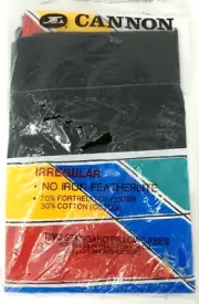 VTG Cannon Standard Pillowcase No Iron Featherlite Irregular Geometric Color Set