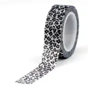 LEOPARD PRINT Washi Tape 15mmx10M Animal Wild Journal Adhesive Craft Bujo