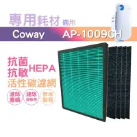 在飛比找Yahoo!奇摩拍賣優惠-【三年份耗材 HPEA*1+濾網*4】適用 Coway格威 