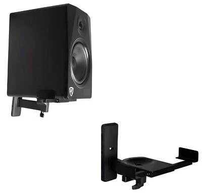 Pair Wall Mount Swivel Brackets For Klipsch R-14M Bookshelf Speakers