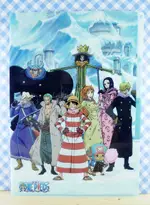 【震撼精品百貨】ONE PIECE_海賊王~A4資料夾-三層藍色