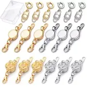 18 3 Styles Lobster Clasp Magnetic Locking Jewelry Clasp for Necklace Bracelet