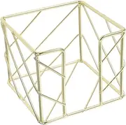 Veemoon Gold Decorative Organizer Modern Hollow Design Pen Holder for Desk Compact Memo Pad Storage Stylish Boho Desk Accessories for Home Office
