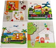 [4PCE] iDeer Life Eva Puzzle Mat, 2x2m, 1.2cm Thick, Eva Foam Flooring, Cartoon Kids Design, 60 x 60 cm/Each PCE