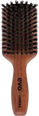 Evo Conrad Bristle Paddle Brush - Gently Detangles, Styles, Smooths & Conditions