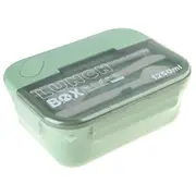 Portable Compartment Bento Box Food Storage Container Lunch Box for Creative Lunch Containers for Adults/Kids/Toddler Green