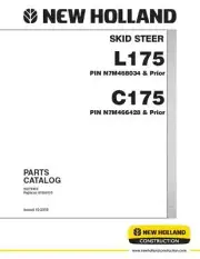 New Holland C175 Compact Track Loader Parts Catalog PDF/USB # N7M466428 & Prior