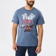 MotoGP Men's Short Sleeve Print Tee - Dusty Blue