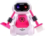 1Pc Dancing Robot for Educational Walking Sweeping Robot with Flashing Lights Music Interactive Remote Control Dance Companion for Early Learning Fun