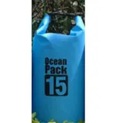 15L Waterproof Dry Bag Sack Light Blue for Outdoor Sports