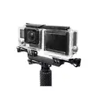 Double Camera Mount for GoPro HERO 13/12/11/10/9/8/7/6/5/4/3/MAX/Session