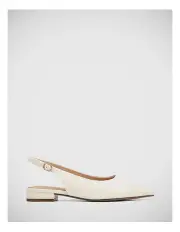 [Wittner] Mera Leather Slingback in White