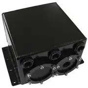 Aeroflow Dual EFI Pump Surge Tank - Black Use With AF49-1014 Fuel Pump, AF77-3244BLK