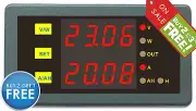Dual Panel Meter 90V 50A Capacity Detector Amperemeter Voltmeter Battery Tester