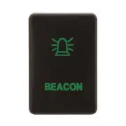 Hulk 4x4 12V Push Button Beacon On/Off Switch with Green LED Illumination - HU1384G
