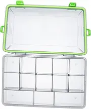 Toddmomy Fishing Tackle Organizer 1pc Storage Box Fish Lure Set Hooks Sinkers Compact Waterproof