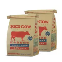 在飛比找momo購物網優惠-【RED COW 紅牛】全脂奶粉1.5kgX2袋