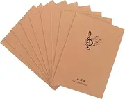 KAILIKETIY Guitar Music Notebook 10 Pcs Creative Manuscript Staff Notebook for Music Lovers Lyrics Composition Space