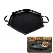 Hexagonal Design Silicone Fireproof Mats for Outdoor Fire Pits and Grills