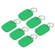 6Pcs IC Card M1 Key Fobs RFID Proximity 13.56MHz Read Only Smart Tag Green