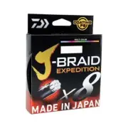 Daiwa J Braid Expedition x8 500m Multi Colour Braid Fishing Line 50lb Brand New