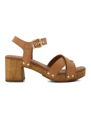 [Dune London] Judie T Heeled Sandal in Tan