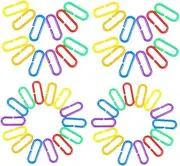 ERINGOGO 360pcs Colorful Geometric Chain Links Versatile C Clips for Bird Swing Climbing Linking Rings and Kindergarten Learning Enhance Creativity and Cognitive Skills
