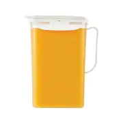 Aqua Fridge Door Water Jug with Handle BPA Free Plastic Pitcher with Flip