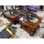桃園OK二手家具-歐式造型 茶几/客廳桌 大小一起售