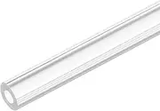 uxcell Acrylic Pipe Clear Rigid Round Plastic Tube 3mm(1/8 inch) ID 6mm(1/4 inch) OD 10" for Lamps and Lanterns, Water Cooling System