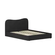 Artiss Bed Frame King Single Double Queen King Size Mattress Base Boucle Black DARA