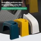 Shower Foot Stool Little Bumps Strong Load-bearing Pedicure Foot Stool Plastic