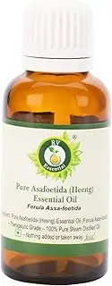 R V Essential Pure Asafoetida (Heeng) Essential Oil 5ml (0.169oz)- Ferula Assa (100% Pure and Natural Steam Distilled)