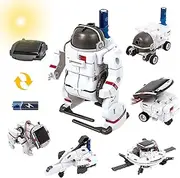 REMOKING 6 in 1 Space Solar Robot Kit,STEM Projects for Kids Age 8-12,DIY Educational Building Science Experiment Kit,Engineering Kit for 7 8 9 10 Year Old Teen Boys Girls Christmas Birthday Gifts