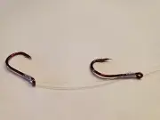 10 worm harnesses with double #1 octopus red hooks.99 cents each. WHO1-10
