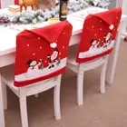 6-10x Christmas Santa Hat Chair Covers Table Cloth Dinner Home D√©cor Ornaments,