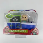 Cocomelon Bathtime With JJ Playset Figure Sink Bath Moonbug Entertainment New