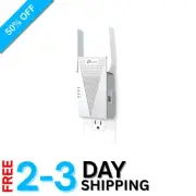 Reliable AX1800 WiFi 6 Range Extender with Gigabit Ethernet for Smooth Streaming