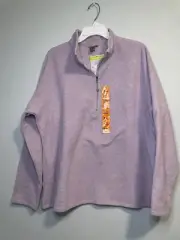 Women’s Eddie Bauer Half Zip Pull Over with Front Zip Pocket Sz XXL