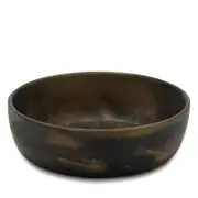 Blue Pheasant Hugo Black and Gold Swirled Small Resin Serving Bowl, Set of 2