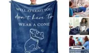 Get Well Gifts for Women/Men Blanket Blue 60"X50", Get Well Soon/Feel