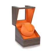 Single Watch Winder for Automatic Watches,with Japanese Quiet Motor，Wood Text...
